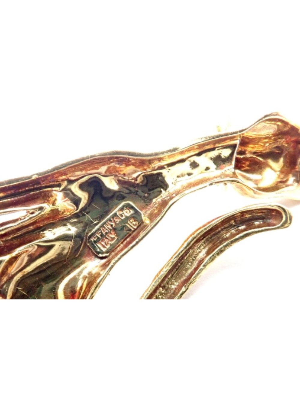 Authentic! Tiffany & Co 18k Yellow Gold Emerald Cat Pin Brooch - Picture 9 of 12